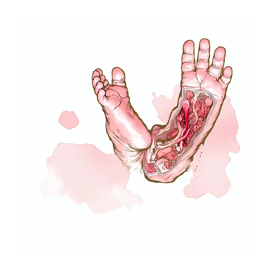 عرق کف دست و پا در نوزاد؛ علت و چه‌کار کنم؟