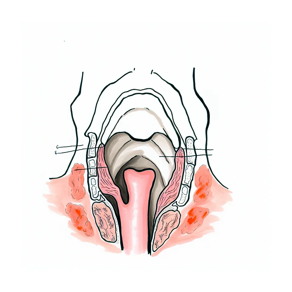 احساس گیر کردن چیزی در گلو و خفگی