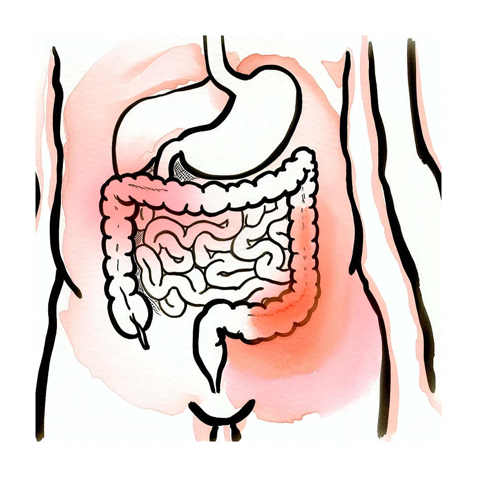 علت داغ شدن داخل شکم و وجود خلط در مدفوع