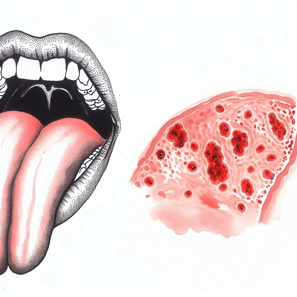 دلیل دانه‌ های روی زبان و قرمزی نوک زبان