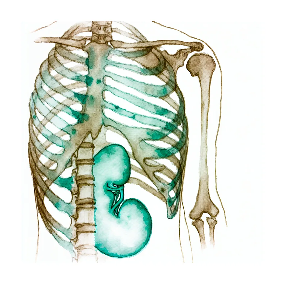 علت سوزش پهلوی چپ و درد خفیف پشت