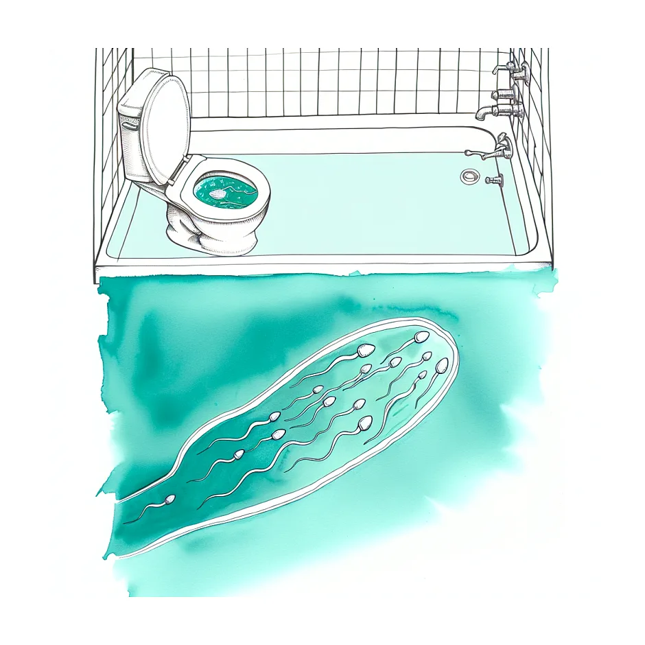 امکان بارداری از منی در حمام و دستشویی