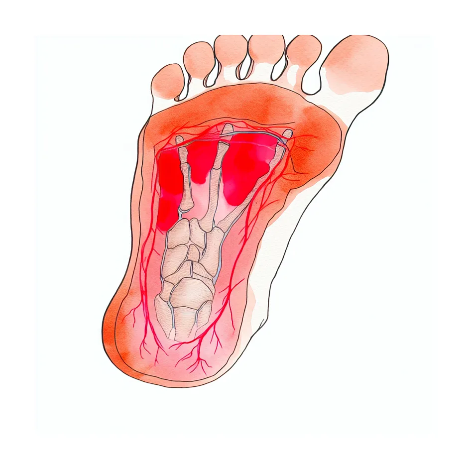 علت داغی انگشت شست و کف پا چیست؟