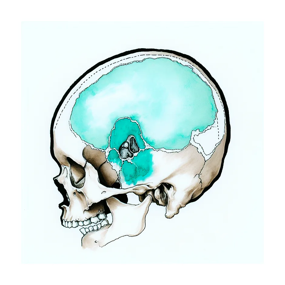 فرورفتگی و نرمی پشت سر نوزاد دوماهه