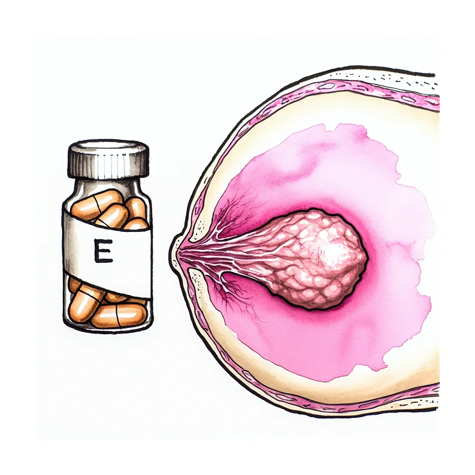 تاثیر ویتامین E بر کیست سینه و عوارض مصرف زیاد