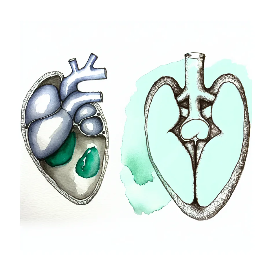 نداشتن یک رگ قلب و احتمال داشتن دو طحال