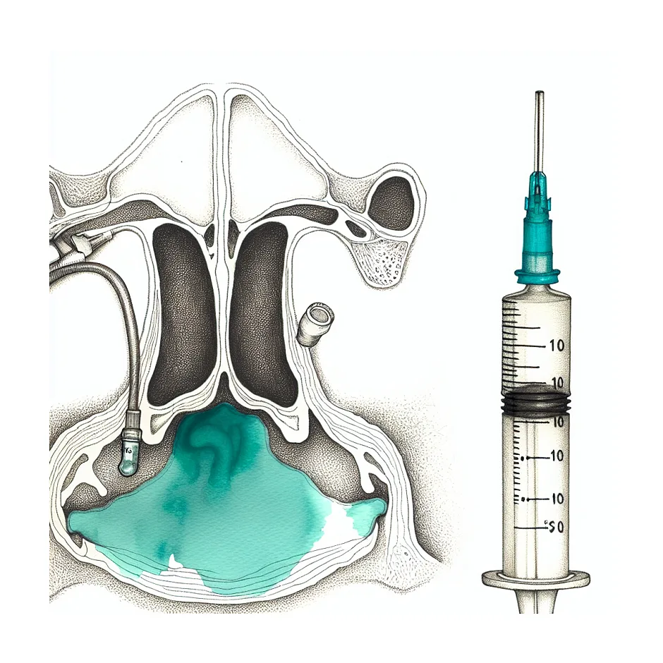 آموزش شستشوی بینی با سرم و سرنگ ۱۰ سی‌سی