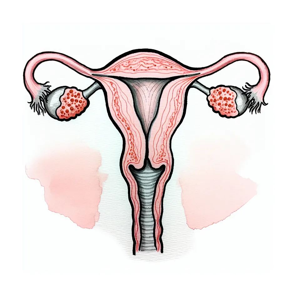 اکوی پارانشیمی هموژن رحم و فاز فولیکولاسیون