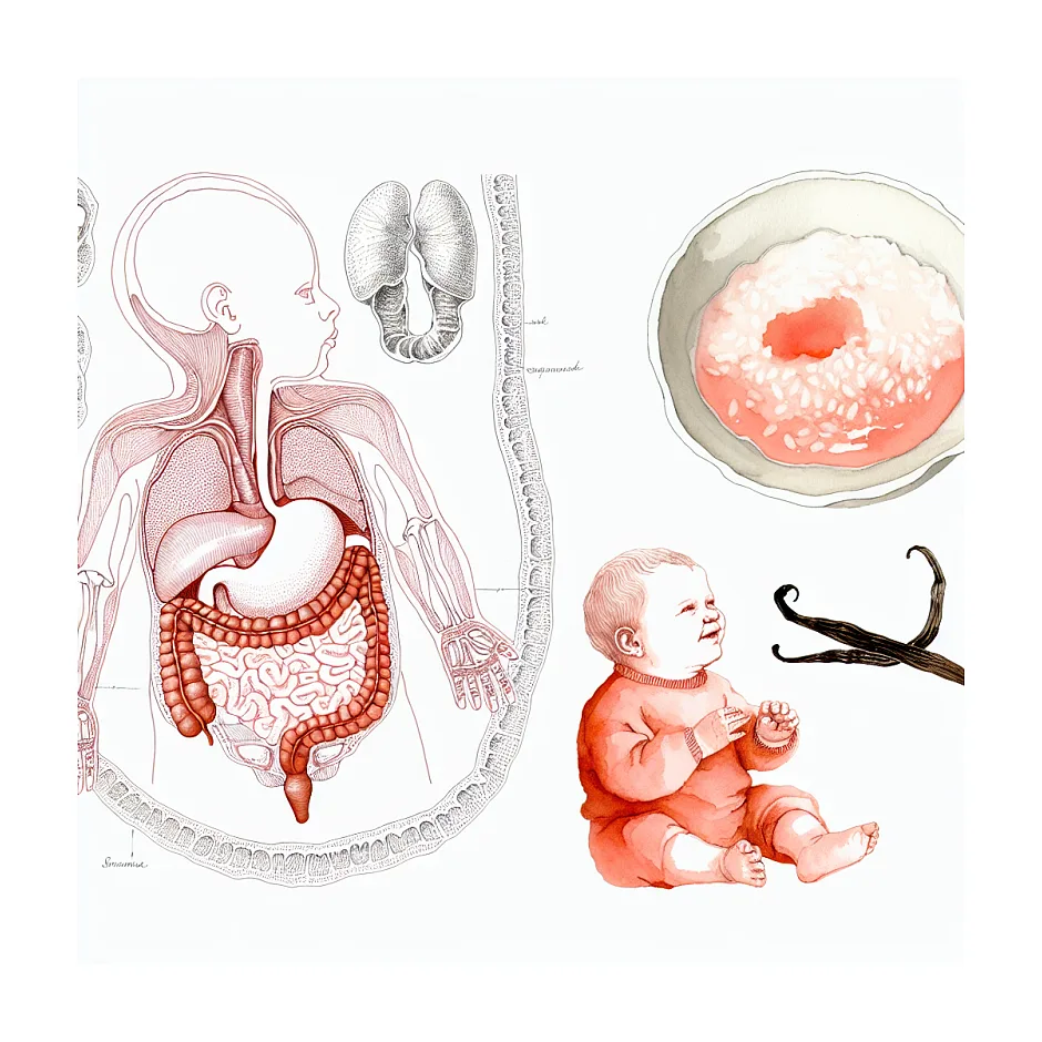 استفاده از وانیل در تغذیه نوزادان - آیا برای نوزاد ۶ ماهه مناسب است؟