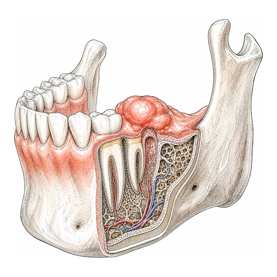 علت وجود زائده گوشتی روی لثه و درمان آن