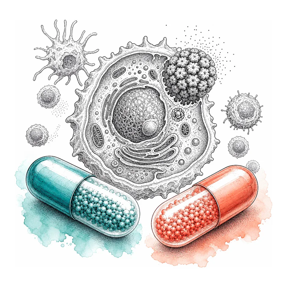 راهنمای مصرف قرص ایمونس همراه با قرص آهن و فولیک اسید برای HPV