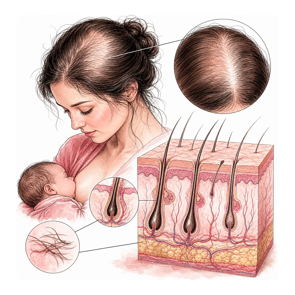 چگونه از ریزش مو در دوران شیردهی جلوگیری کنیم؟