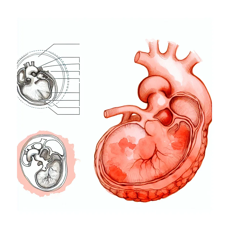حداکثر زمان تشکیل قلب جنین و دیده شدن ضربان