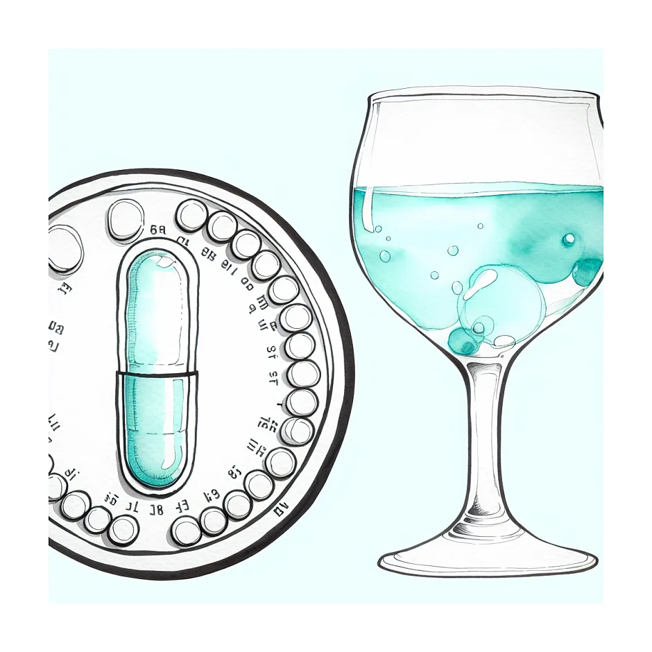 مصرف مشروب همراه قرص جلوگیری روکین