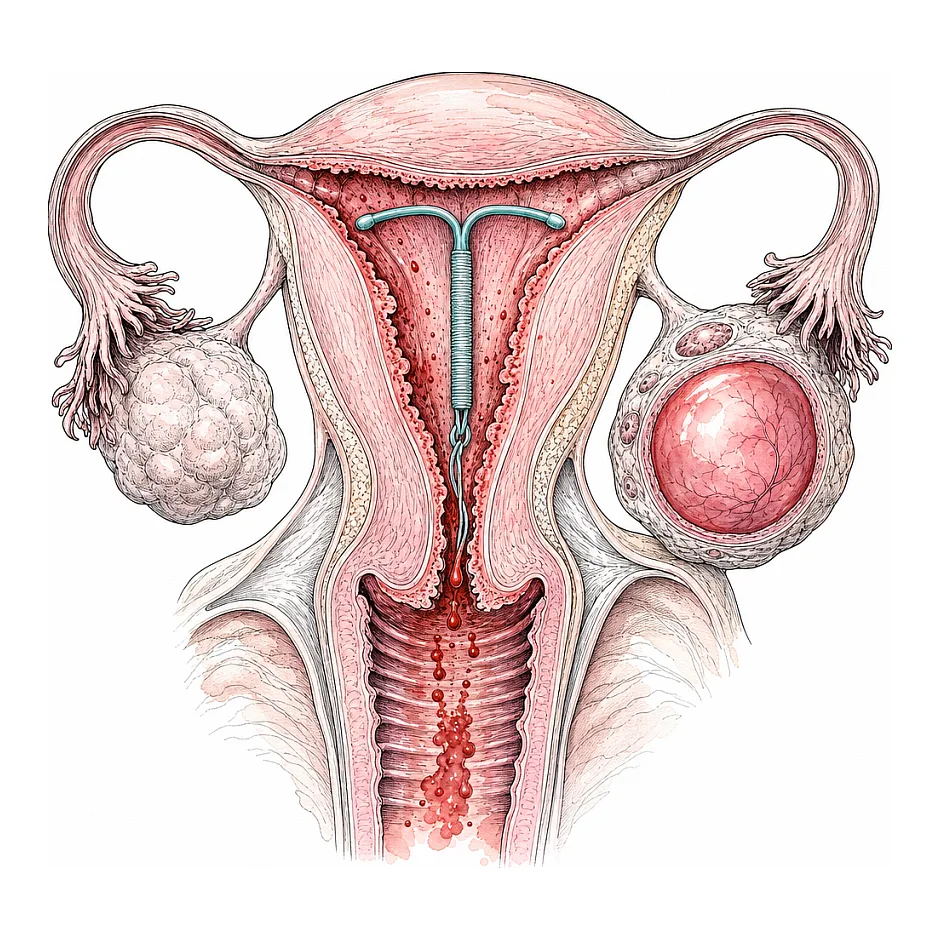 علت خونریزی وجود کیست یا IUD: تشخیص و درمان