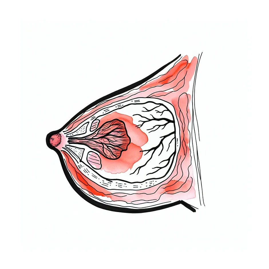 احساس گرما در سینه و توده خوش‌خیم پستان