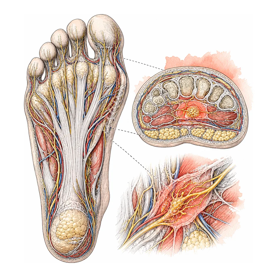 داغی کف پا در شب — علت و راهکارهای فوری
