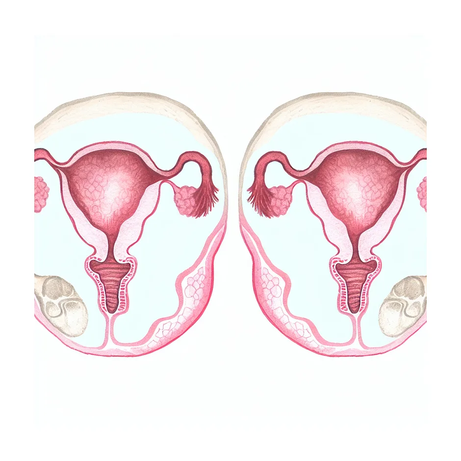 سایز نرمال تخمدان چپ و راست در سونوگرافی