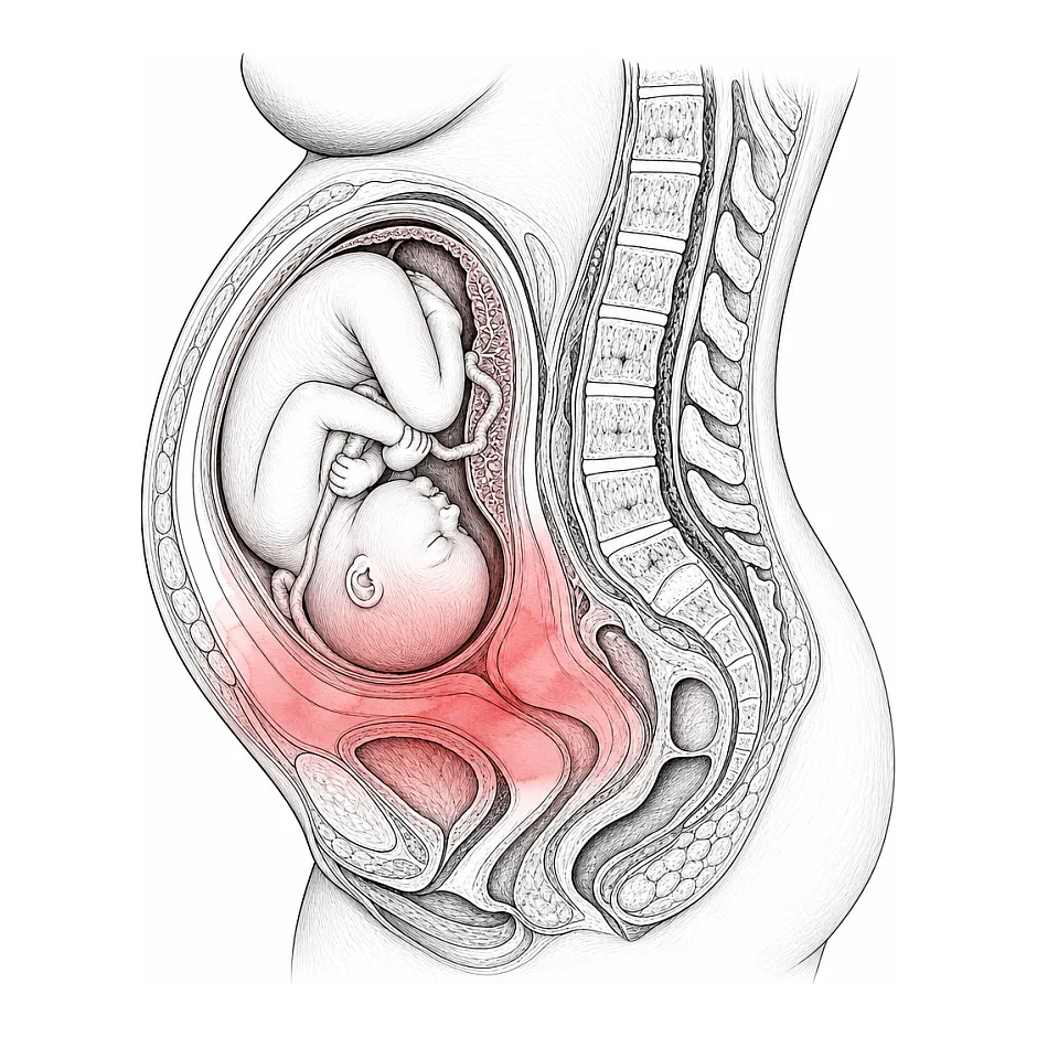 علت حرکات جنین پایین شکم چیست؟