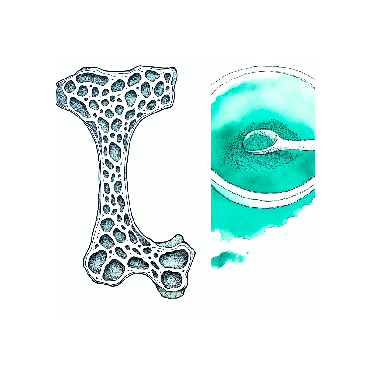 آیا پودر سنجد برای درمان پوکی استخوان مؤثر است؟ راهنمای کامل مصرف در کنار پرولیا و الندرانیت