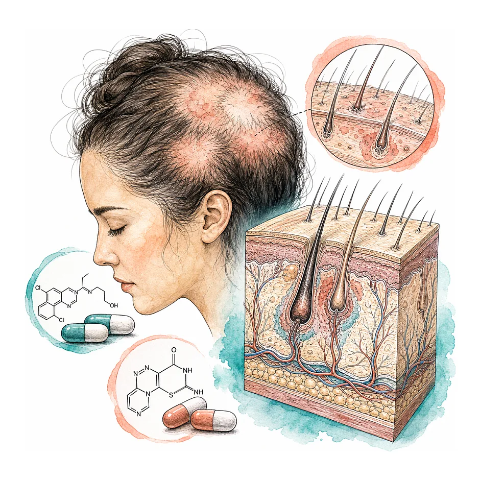 لوپوس و ریزش مو؛ هیدروکسی‌کلروکین و آزاتیوپرین