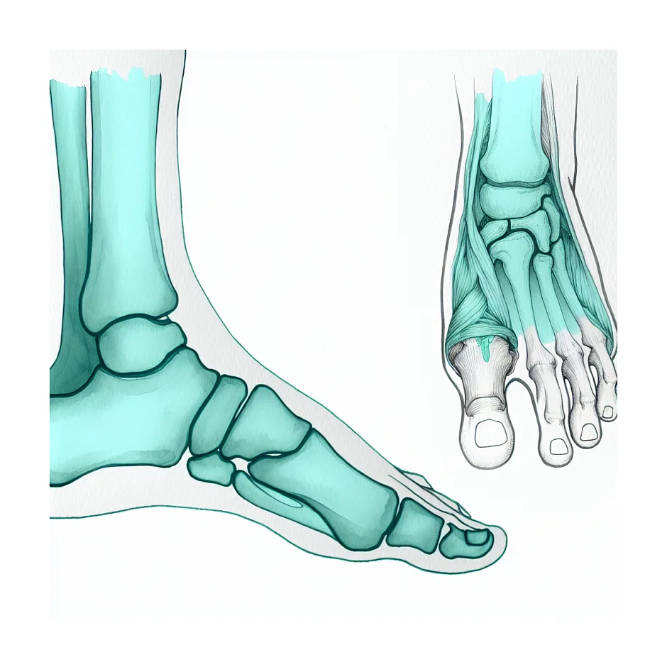 درد و ورم مچ پا بعد از باز کردن آتل