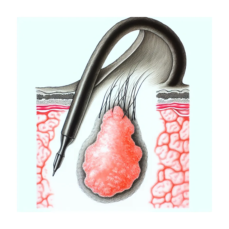 غده چربی دردناک روی سر؛ علت و زمان مراجعه به پزشک