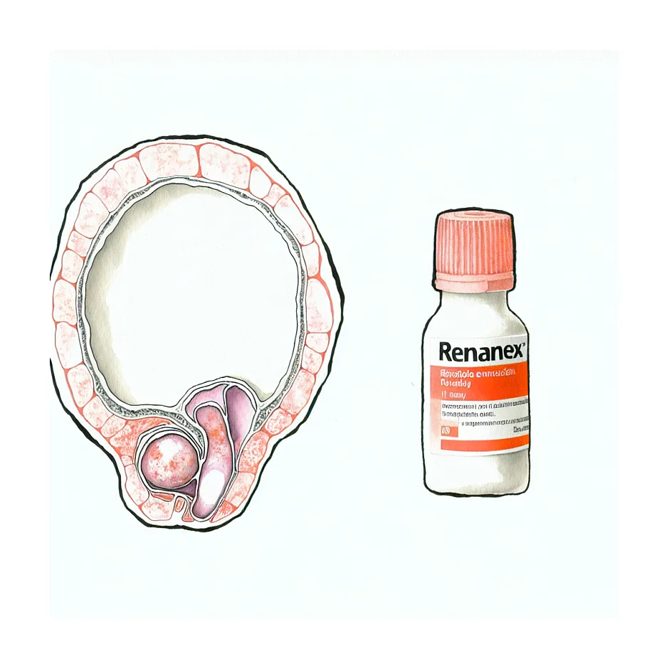 تاثیر مصرف رنانکس بر روی سنگ حالب 17 میلی متری