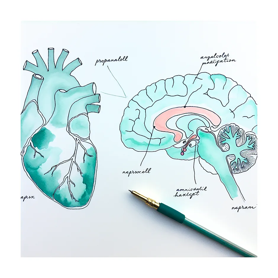 فاصله زمانی مصرف پروپرانولول ۱۰ و نوافن