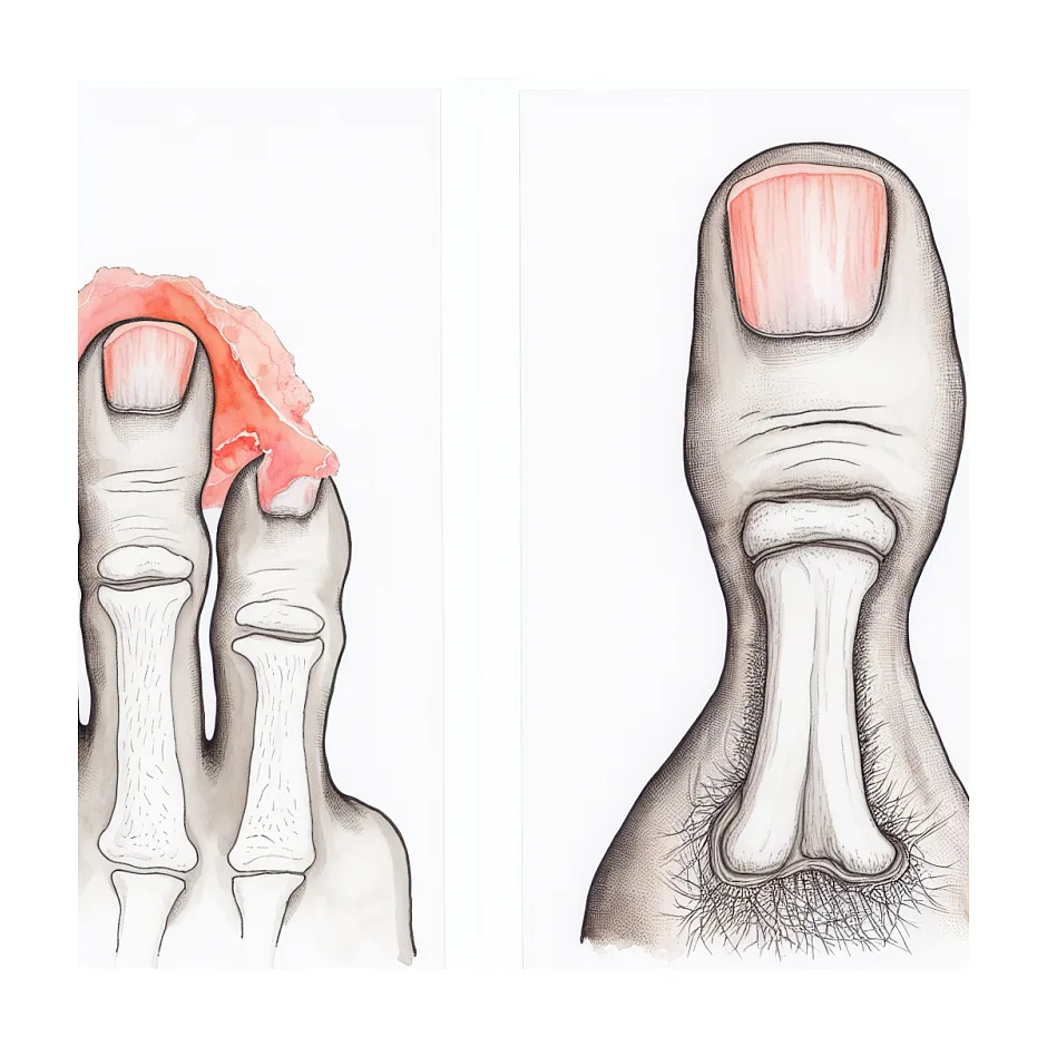 رشد مجدد ناخن کنده شده و جدا از بستر