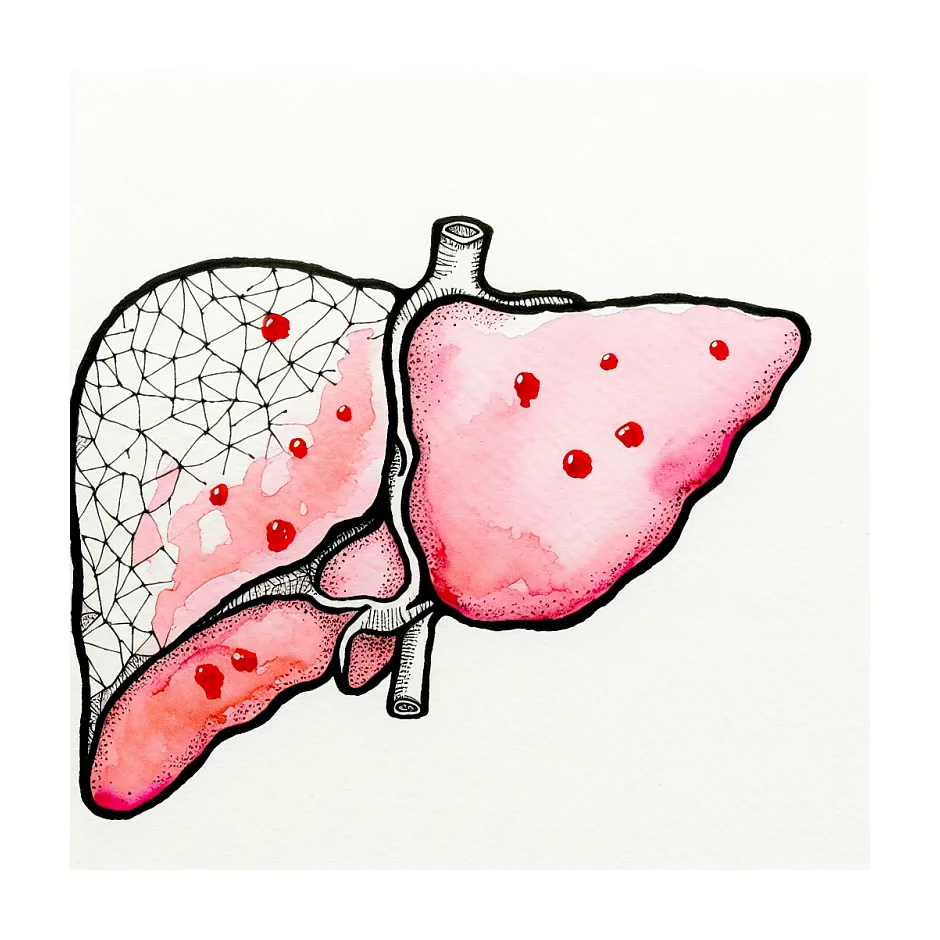 زیاد شدن خال‌های گیلاسی قرمز و ارتباط با کبد