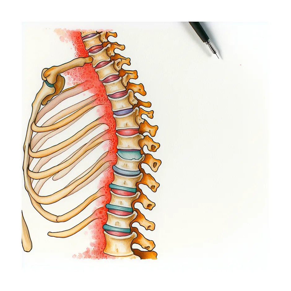 درد سوزشی دنده‌های پشت نزدیک ستون فقرات نشانه چیست؟