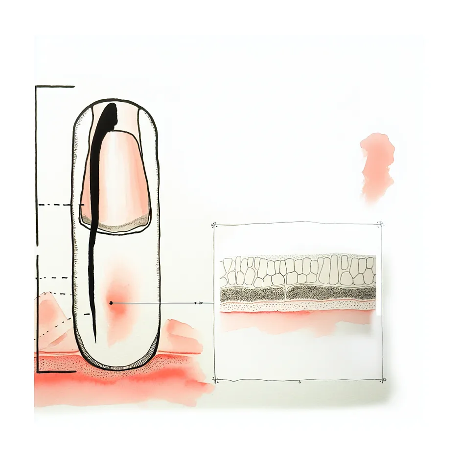 علت خط سیاه عمودی روی ناخن کودک