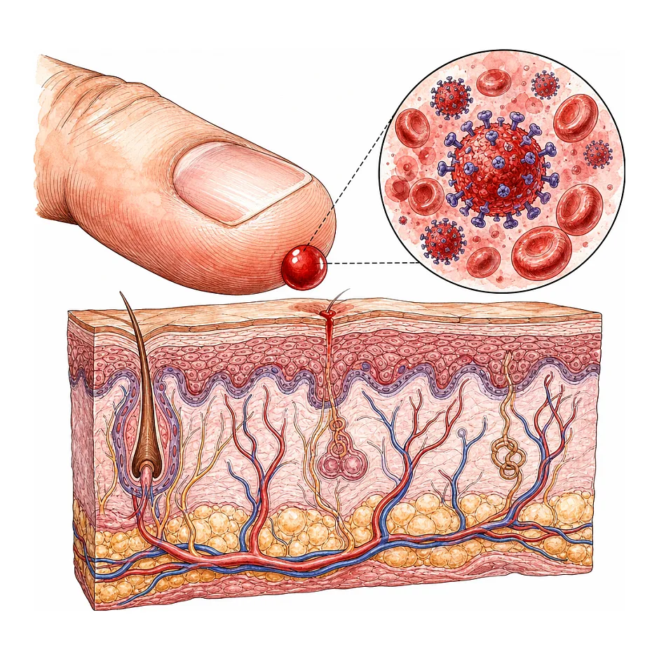 آیا لمس خون فرد مبتلا به ایدز خطر ابتلا به HIV را افزایش می‌دهد؟